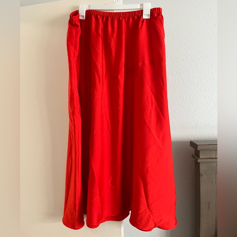 A new day Red Maxi A-Line slip Skirt